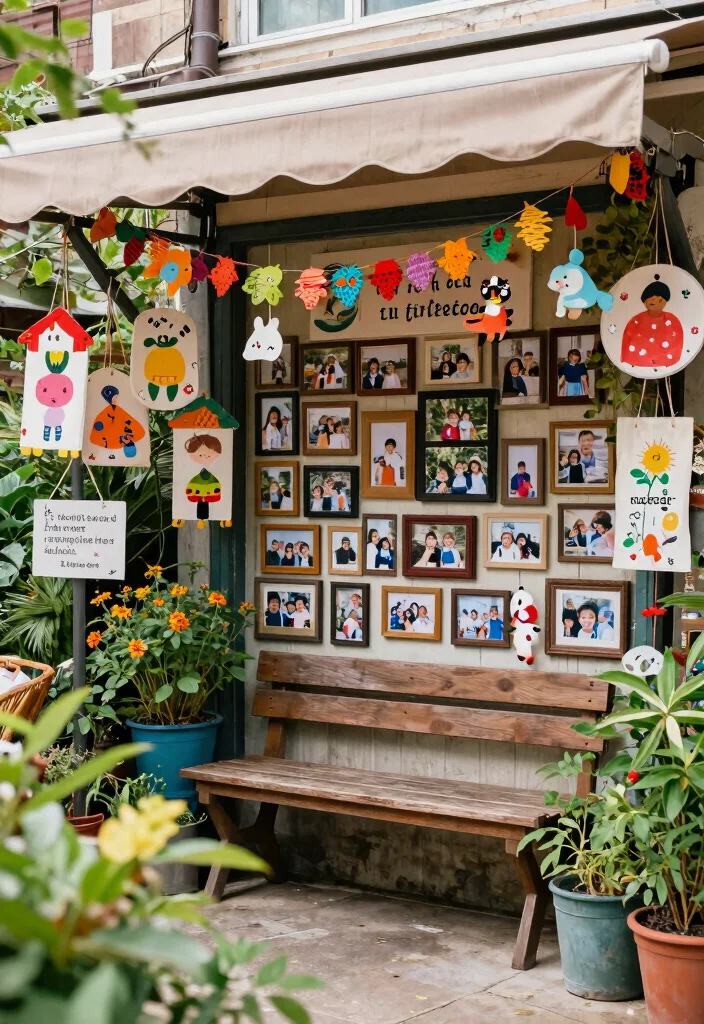 10 Creative Awning Decoration Ideas for Every Season 10. Personal Touch Family Memories 0