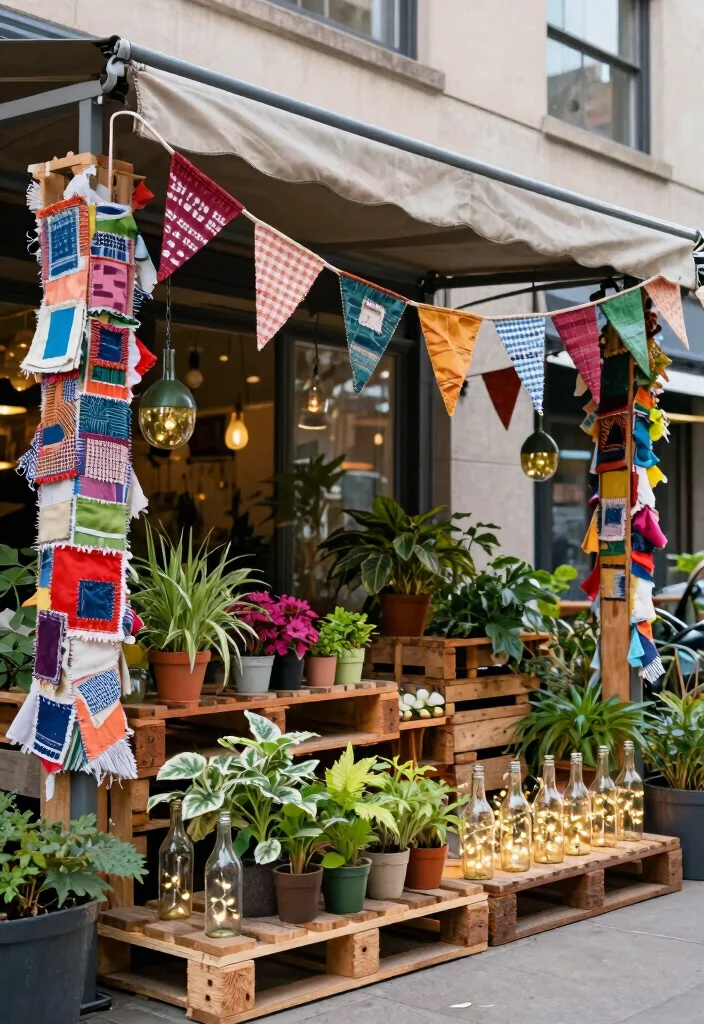 10 Creative Awning Decoration Ideas for Every Season 8. Upcycled Decor Eco Friendly Craftsmanship 0