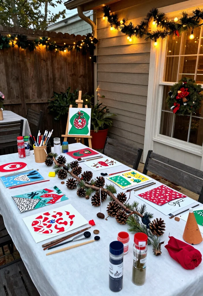 10 Festive Apartment Patio Christmas Decor Ideas 9. DIY Holiday Crafts 0