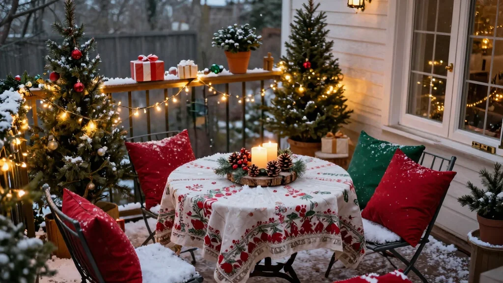 10 Festive Apartment Patio Christmas Decor Ideas