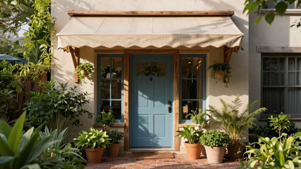 10 Stunning Front Door Awning Ideas for an Eco-Friendly Entrance