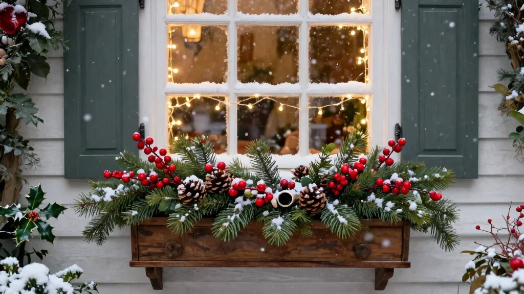11 Festive Window Box Christmas Ideas for the Holidays