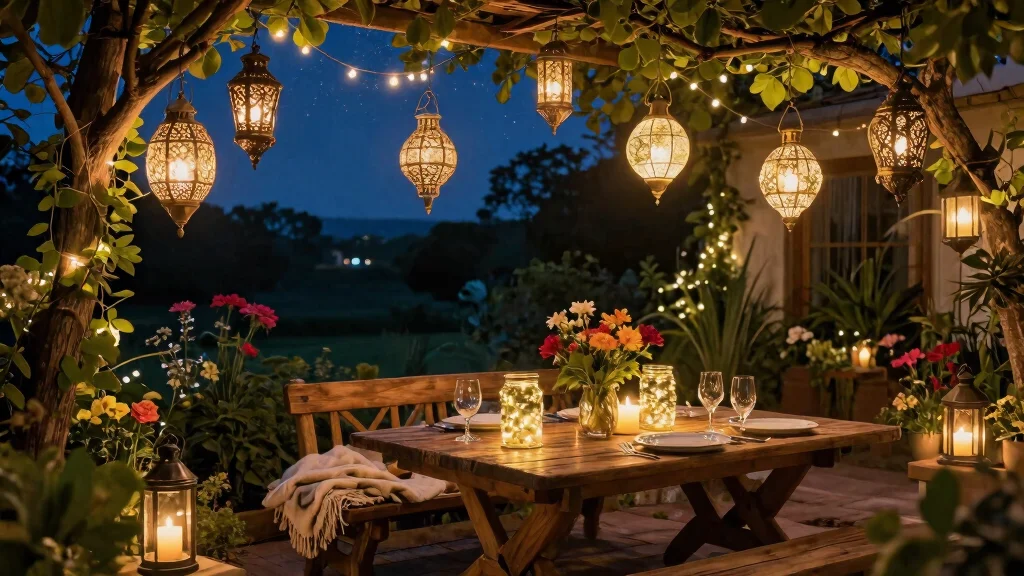 11 Magical Patio Lanterns Decor Ideas for Nighttime Glow