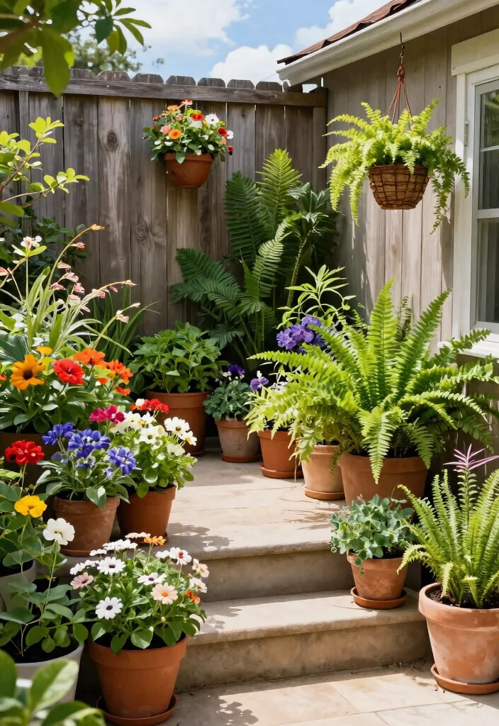 11 Relaxing Back Patio Decor Ideas for Home Comfort 2. Lush Greenery 0
