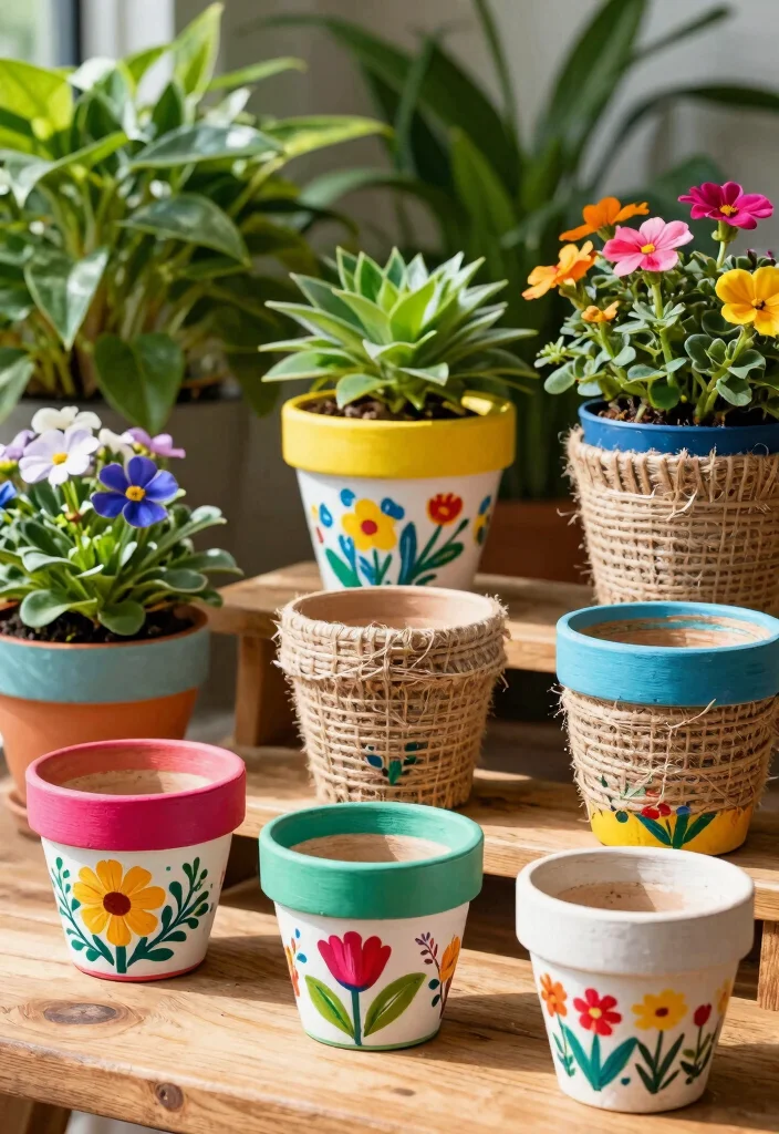 12 Best Dollar Tree Patio Decor Ideas and DIY Hacks 1. Upcycled Flower Pots 0