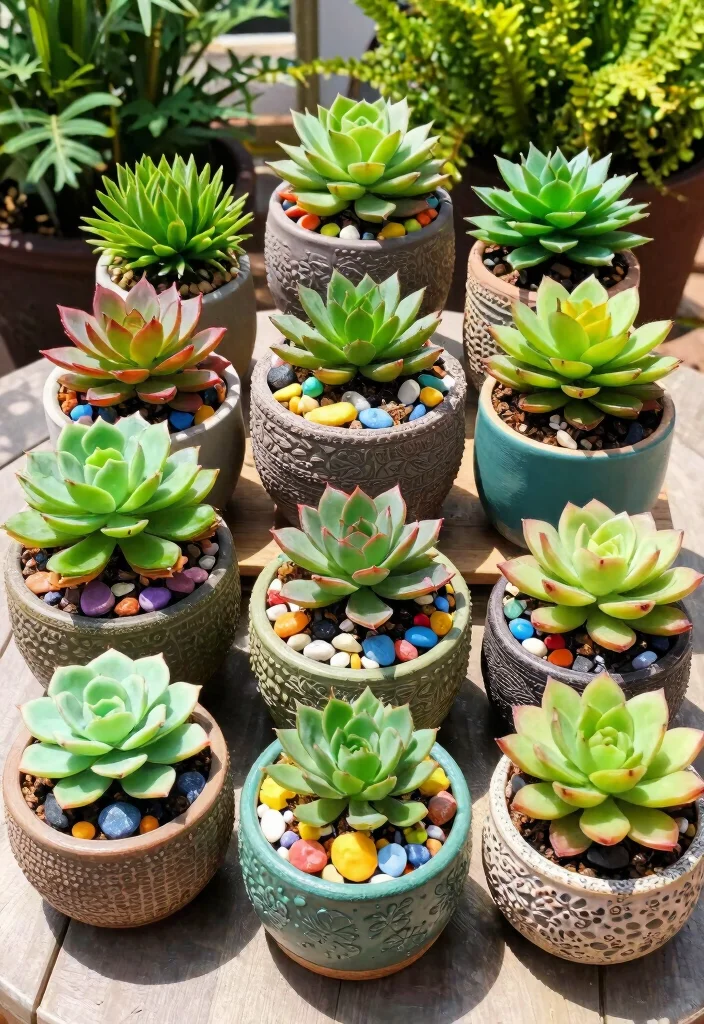 12 Best Dollar Tree Patio Decor Ideas and DIY Hacks 10. Faux Succulent Arrangements 0