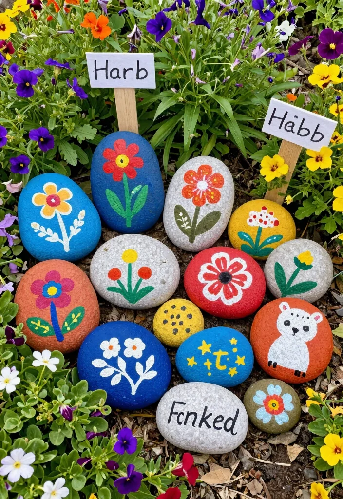12 Best Dollar Tree Patio Decor Ideas and DIY Hacks 4. Painted Rocks and Stones 0
