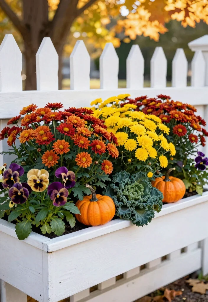 12 Best Fall Window Box Ideas for a Welcoming Front Porch 1. Classic Autumn Blooms 0