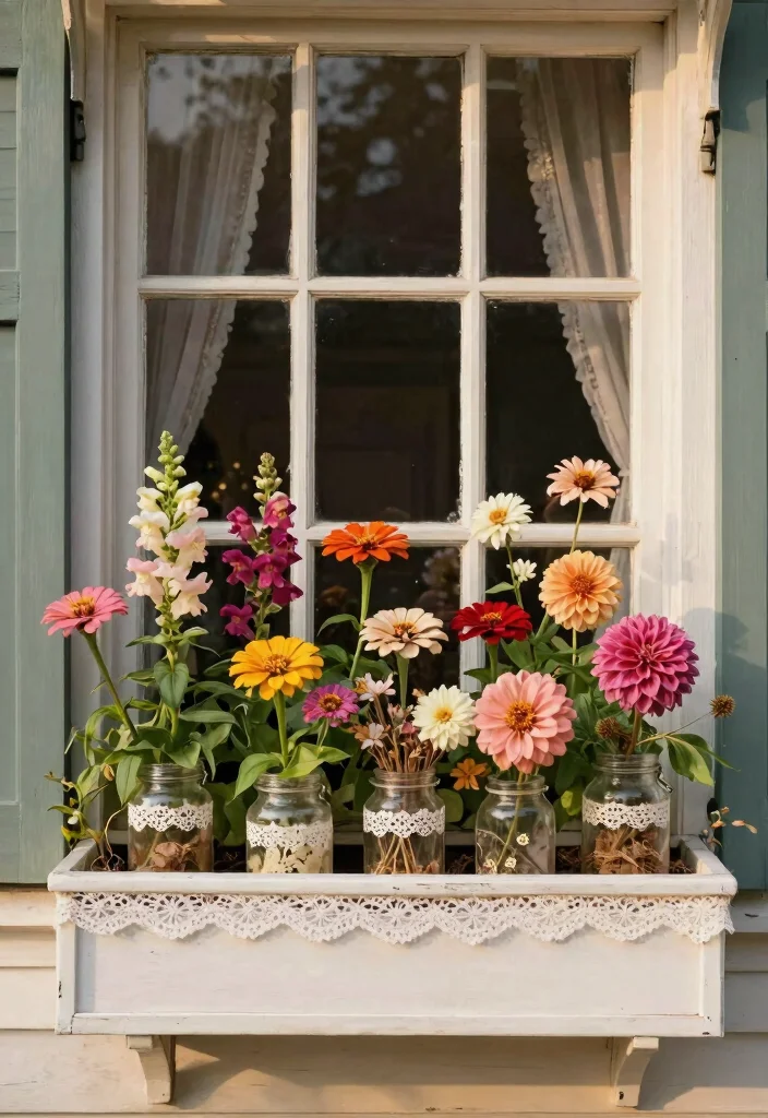 12 Best Fall Window Box Ideas for a Welcoming Front Porch 10. Vintage Inspired Elegance 0