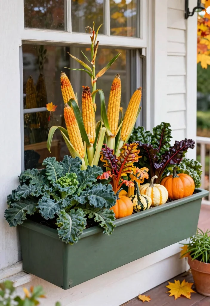 12 Best Fall Window Box Ideas for a Welcoming Front Porch 5. Harvest Delight 0