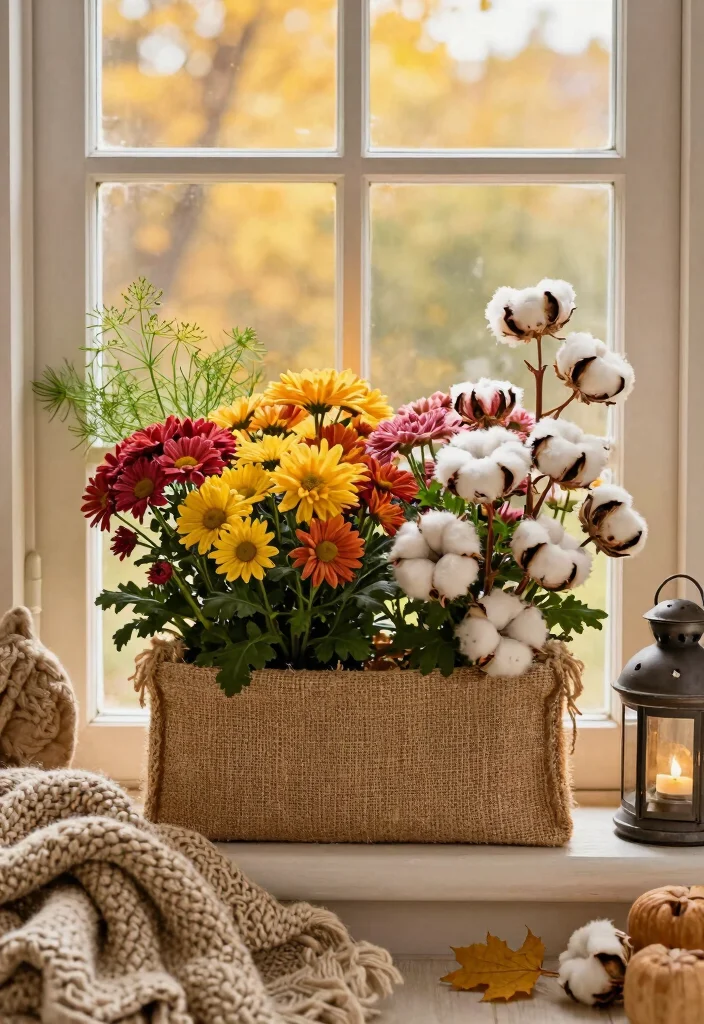12 Best Fall Window Box Ideas for a Welcoming Front Porch 6. Cozy Sweater Vibes 0