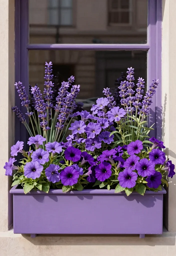 12 Best Full Sun Window Box Ideas for Bright Windows 10. Color Palette Monochromatic Magic 0