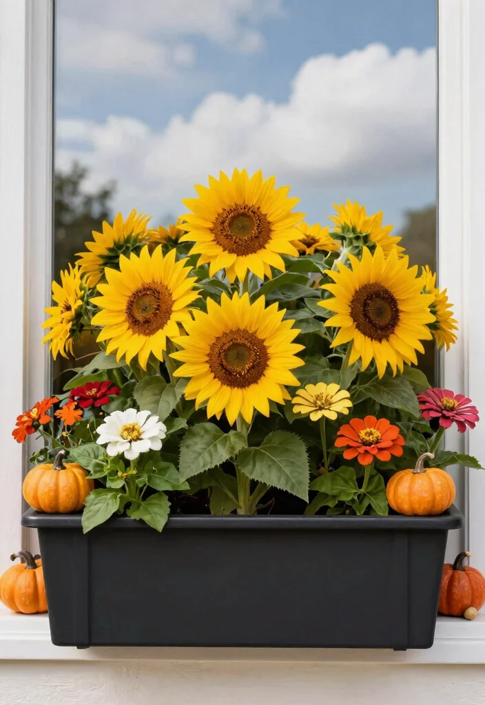 12 Best Full Sun Window Box Ideas for Bright Windows 5. Seasonal Switch Play with Themes 0