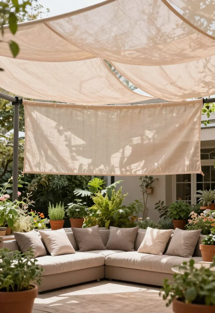 15 Elegant Awning Ideas for Eco Friendly Patio Transformations 13. Eco Friendly Fabric Awnings 0