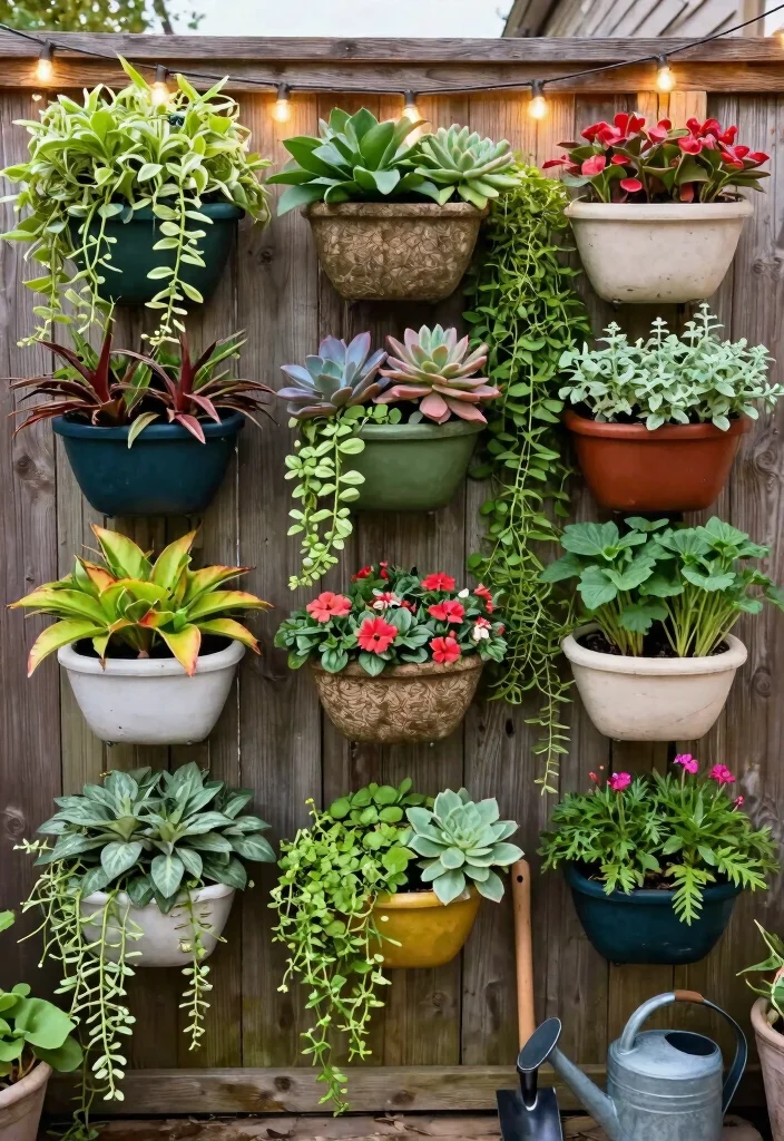 15 Stunning Patio Decor Ideas with Flowers and Foliage 1. Vertical Garden Wall 0