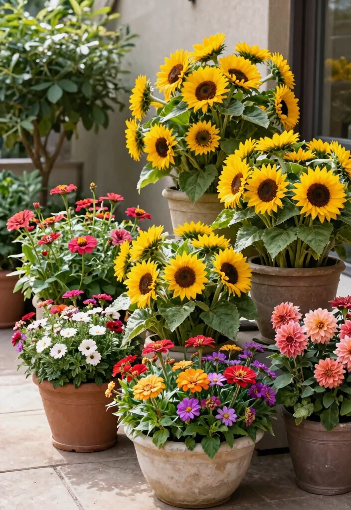 15 Stunning Patio Decor Ideas with Flowers and Foliage 7. Dazzling Floral Arrangements 0