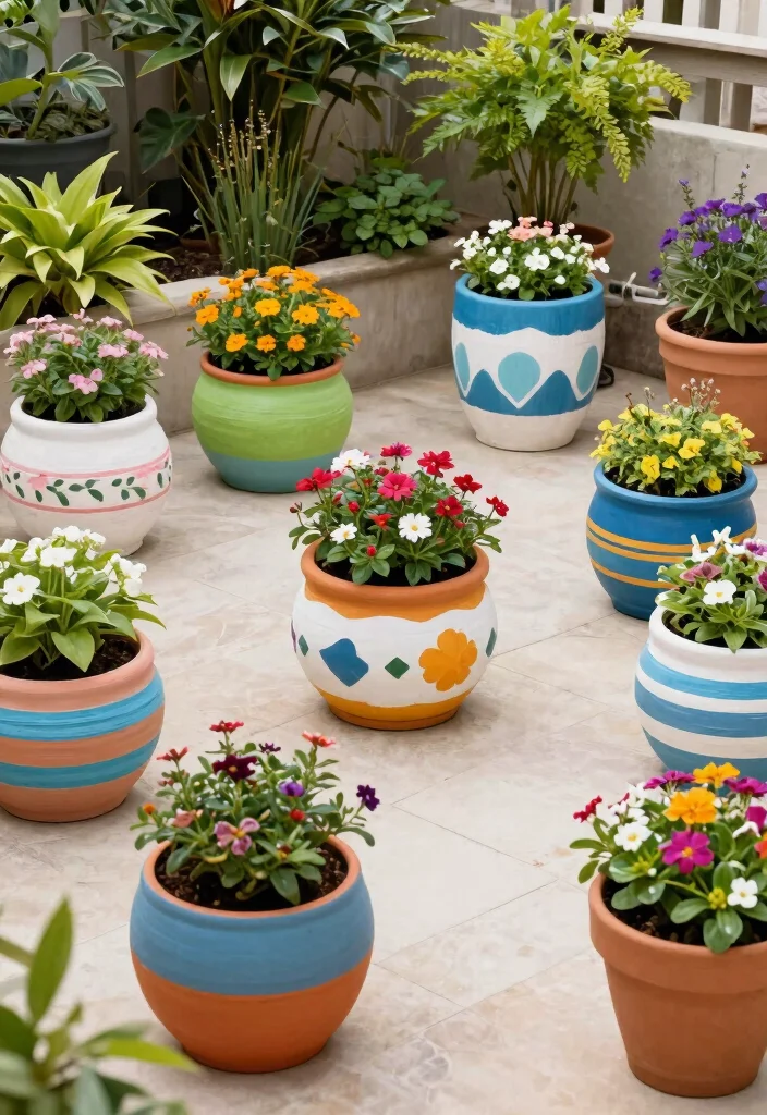 21 Beautiful Patio Decor Ideas for a Modern Sanctuary 10. Customized Planters 0