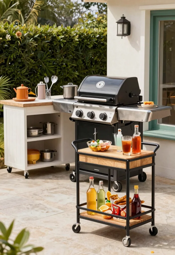 21 Beautiful Patio Decor Ideas for a Modern Sanctuary 12. Outdoor Kitchen Essentials 0