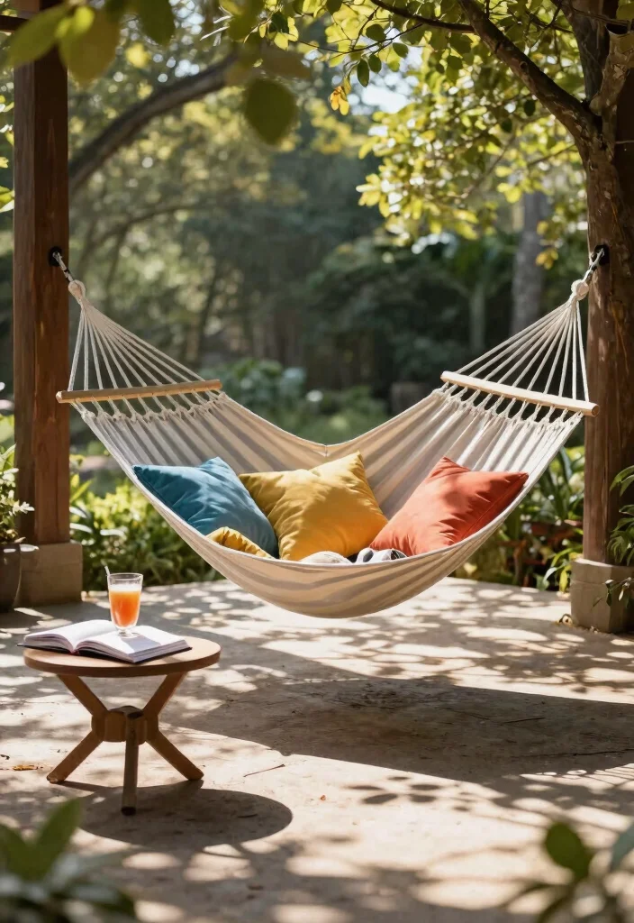 21 Beautiful Patio Decor Ideas for a Modern Sanctuary 17. Comfy Hammocks 0