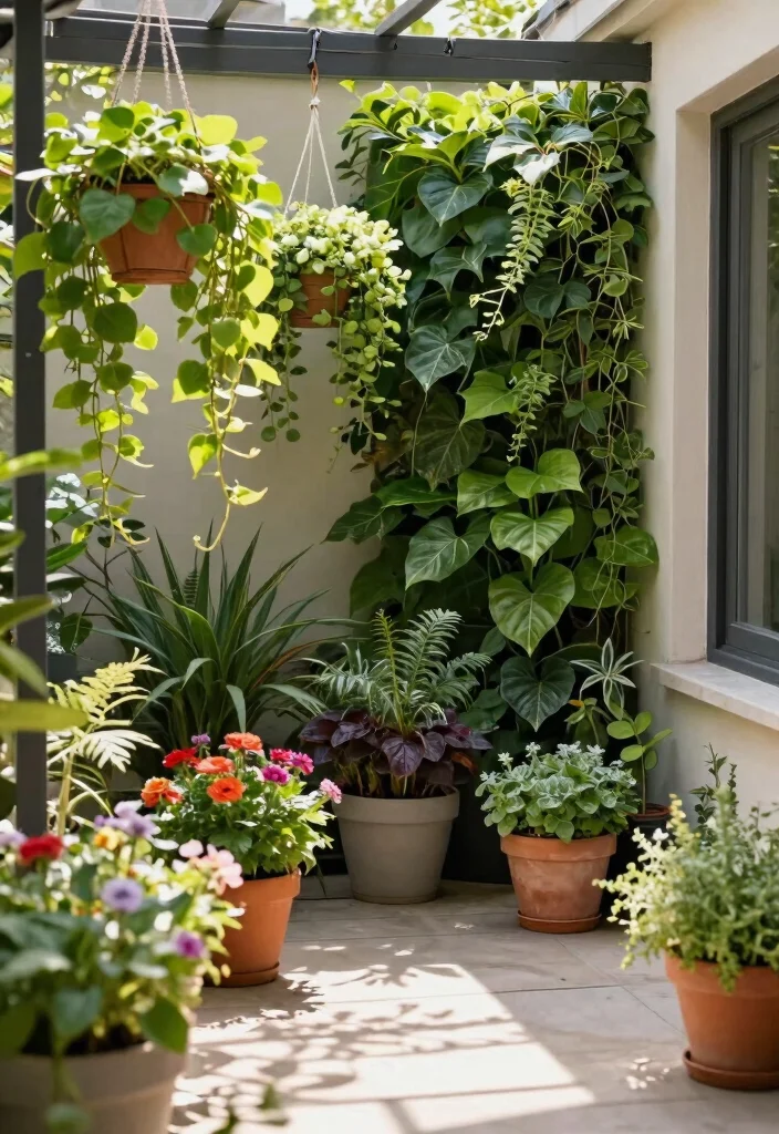 21 Beautiful Patio Decor Ideas for a Modern Sanctuary 2. Greenery Galore 0