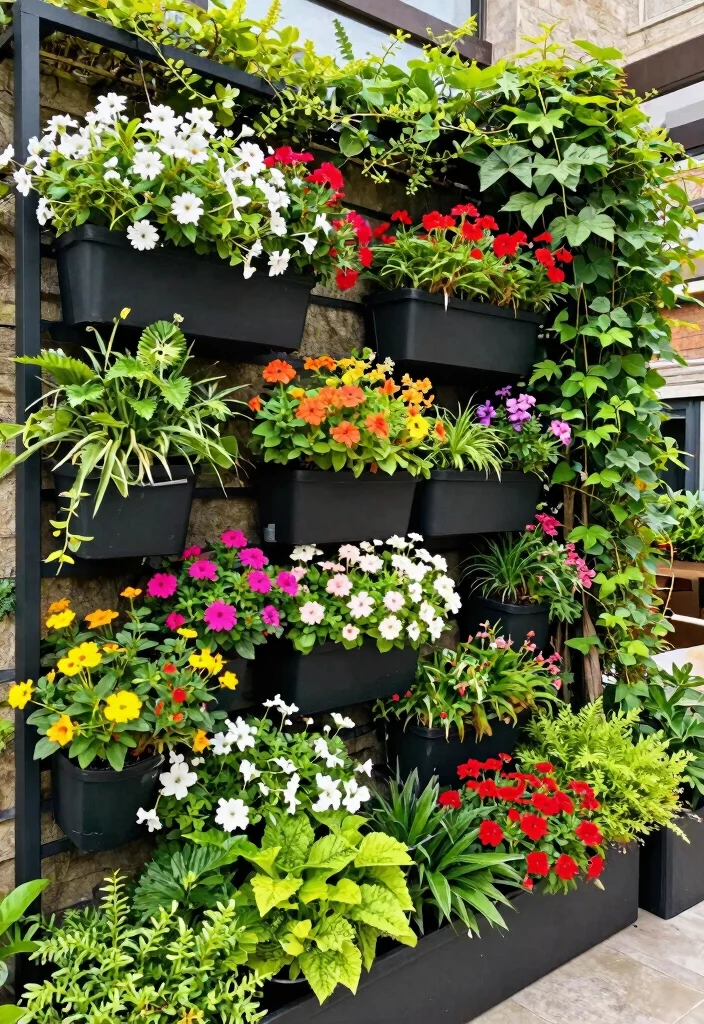21 Beautiful Patio Decor Ideas for a Modern Sanctuary 9. Vertical Gardens 0