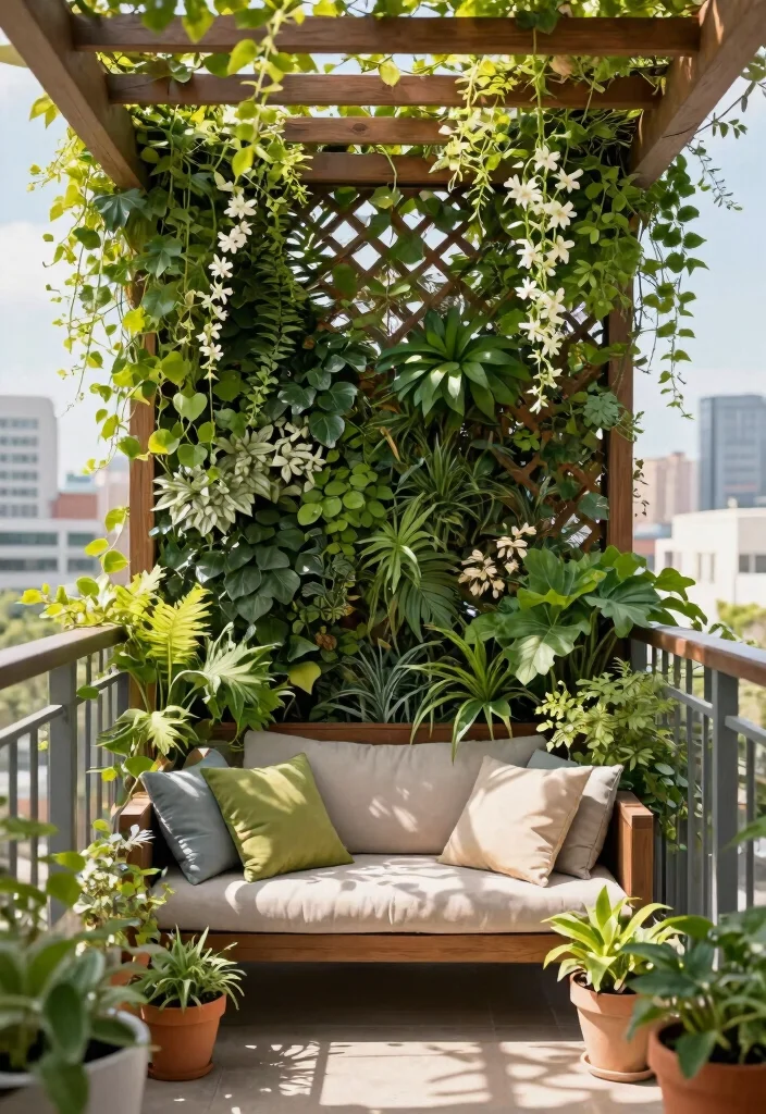 6 Smart Side Awning Ideas for Privacy and Wind Protection 2. Vertical Garden Awnings A Living Wall of Privacy 0