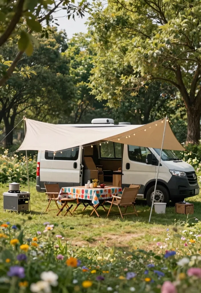 7 Best Van Awning Ideas for Outdoor Adventures 4. Canopy Tents for Increased Space 0