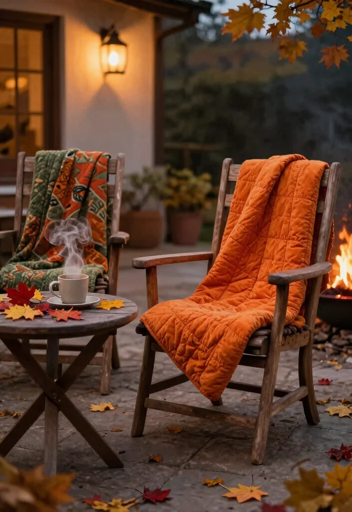 7 Cozy Patio Decor Ideas with Quilts for Fall 4. Cozy Quilt Throws for Chill Evenings 0