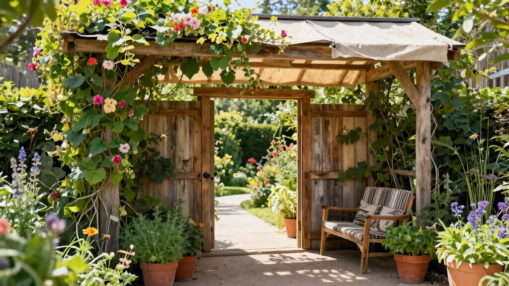 7 Grand Front Awning Ideas for Sustainable Gardening Entrances
