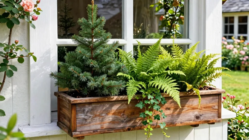 7 Lush Evergreen Window Box Ideas for Year Round Appeal