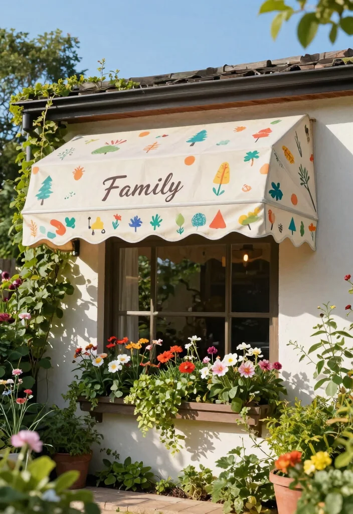 8 Classic Awning Ideas Window Decorations 8. Personalized Awnings 0
