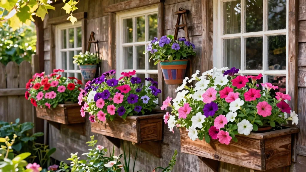 8 Colorful Petunia Window Box Ideas for Cascading Blooms