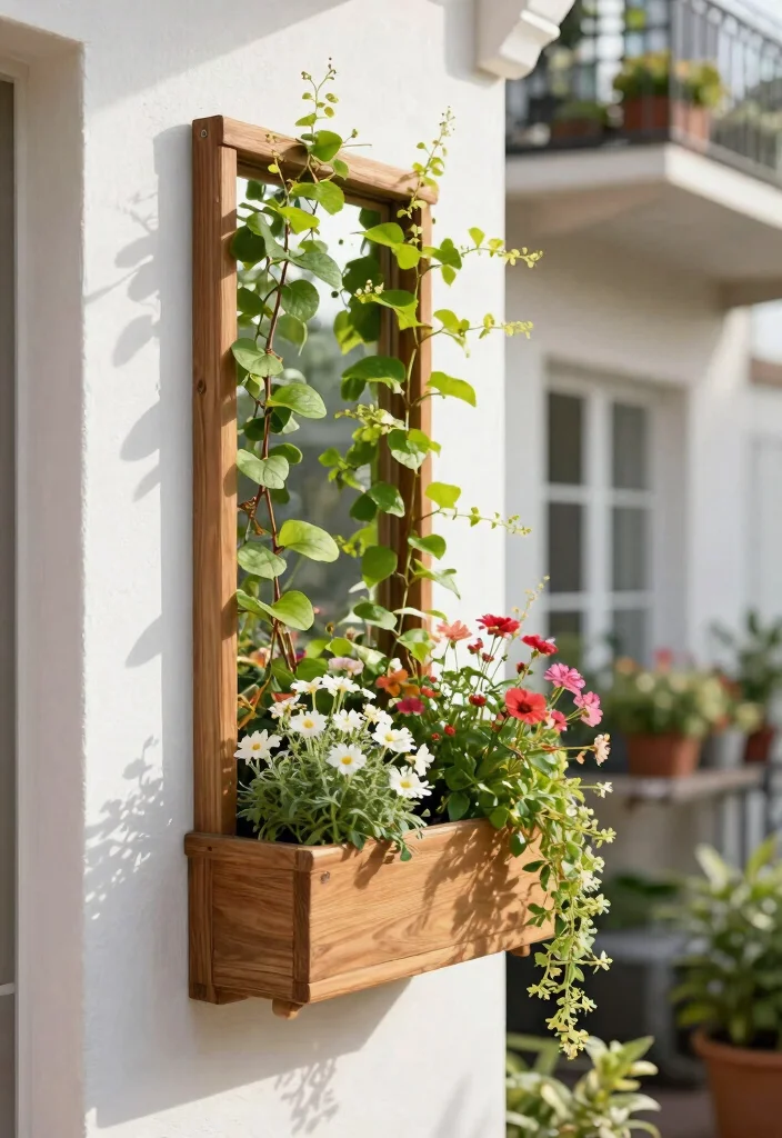 8 Durable Cedar Window Box Ideas for a Natural Look 2. Vertical Cedar Planter Box 0