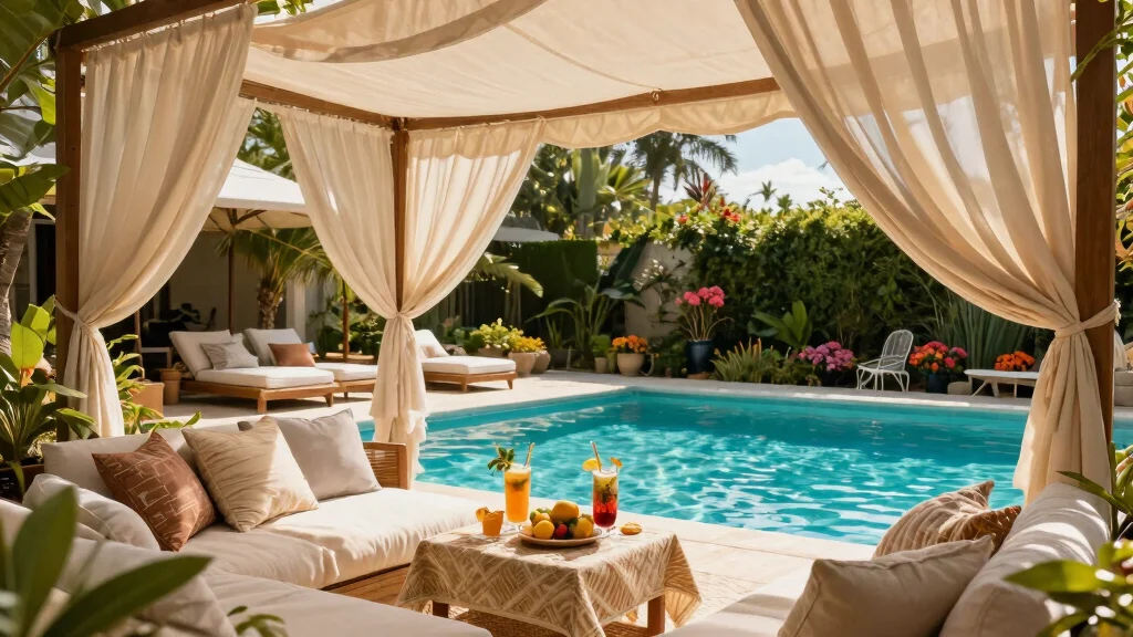 8 Soothing Pool Awning Ideas for a Resort Style Vibe