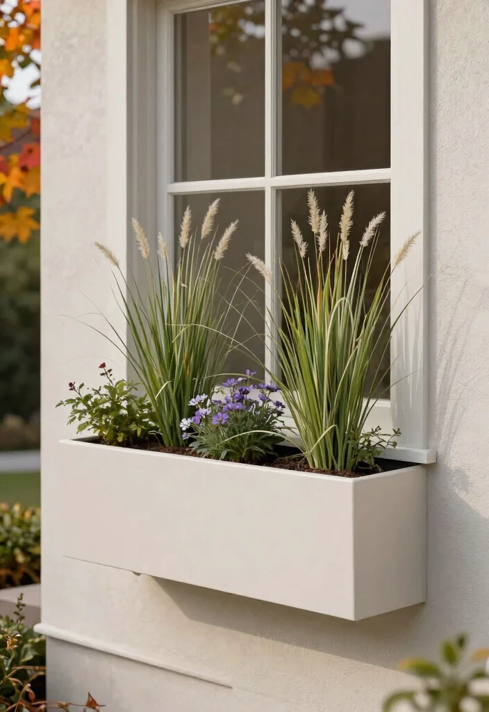 8 Warm Thanksgiving Window Box Ideas for Guests 7. Simple and Minimalistic 0
