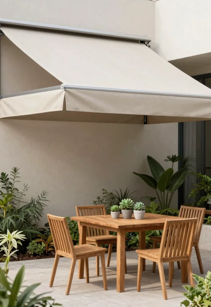 9 Best Mobile Home Canopy Ideas for Extra Comfort 2. Minimalist Shade Structure 0