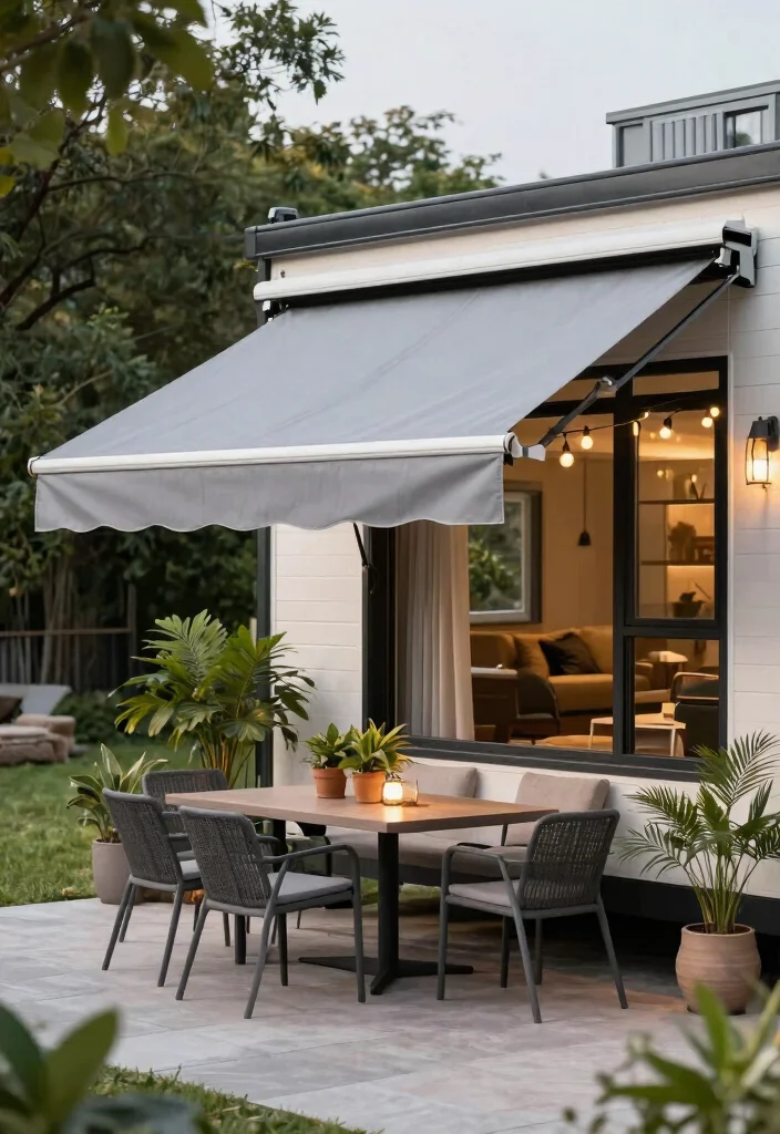 9 Best Mobile Home Canopy Ideas for Extra Comfort 4. Retractable Awnings for Versatility 0
