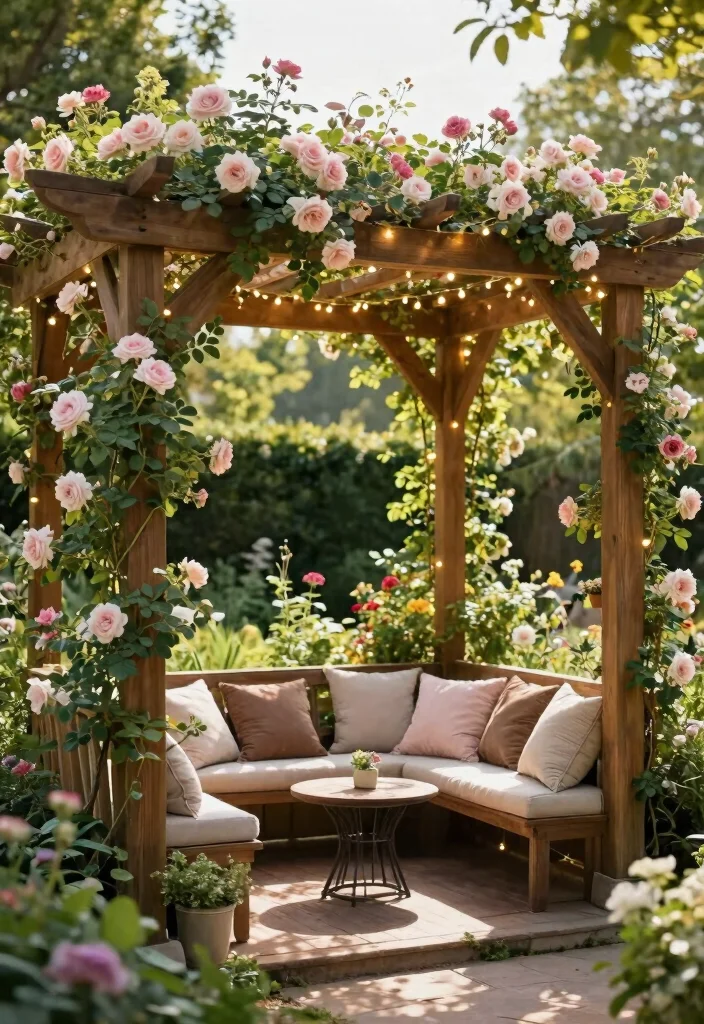 9 Creative Awning Roof Ideas for All Season Protection 4. Wooden Pergolas for Timeless Elegance 0