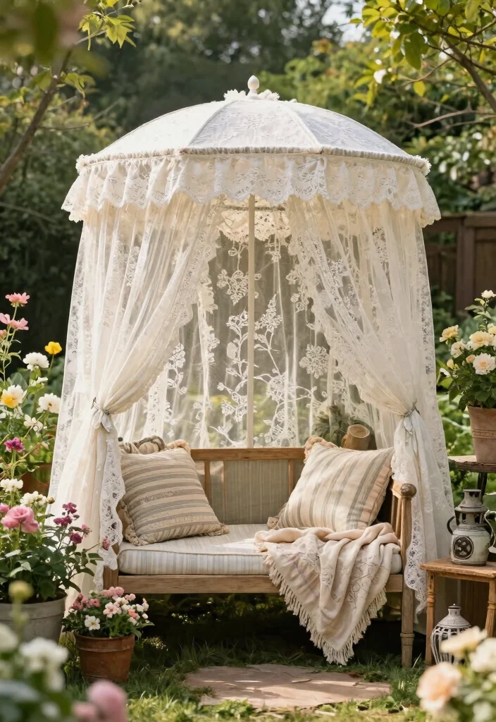 9 Creative Awning Roof Ideas for All Season Protection 7. Vintage Style Canopies for Nostalgic Charm 0
