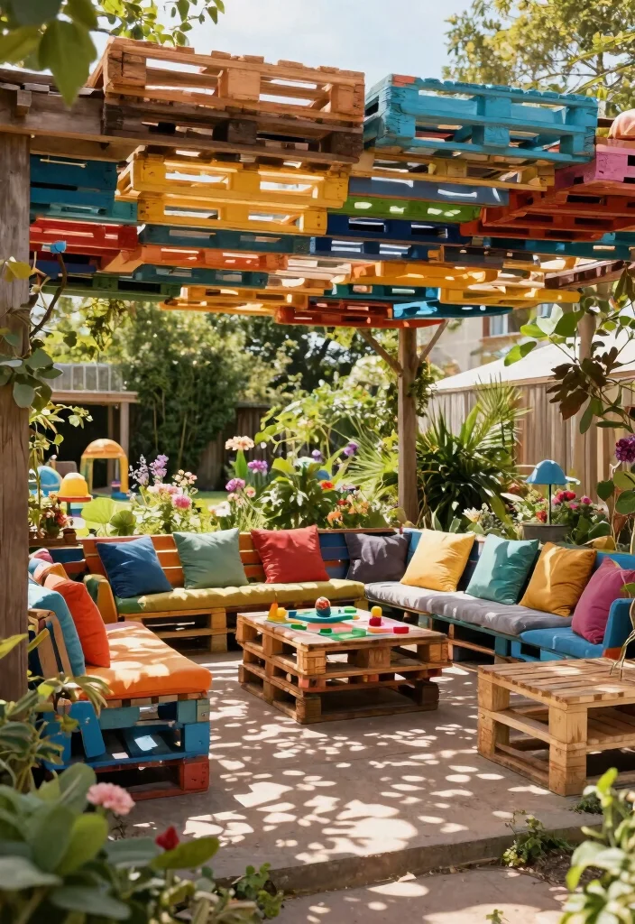 9 Dreamy Garden Awning Ideas Canopies for Outdoor Events 6. Recycled Pallet Shade Canopy 0