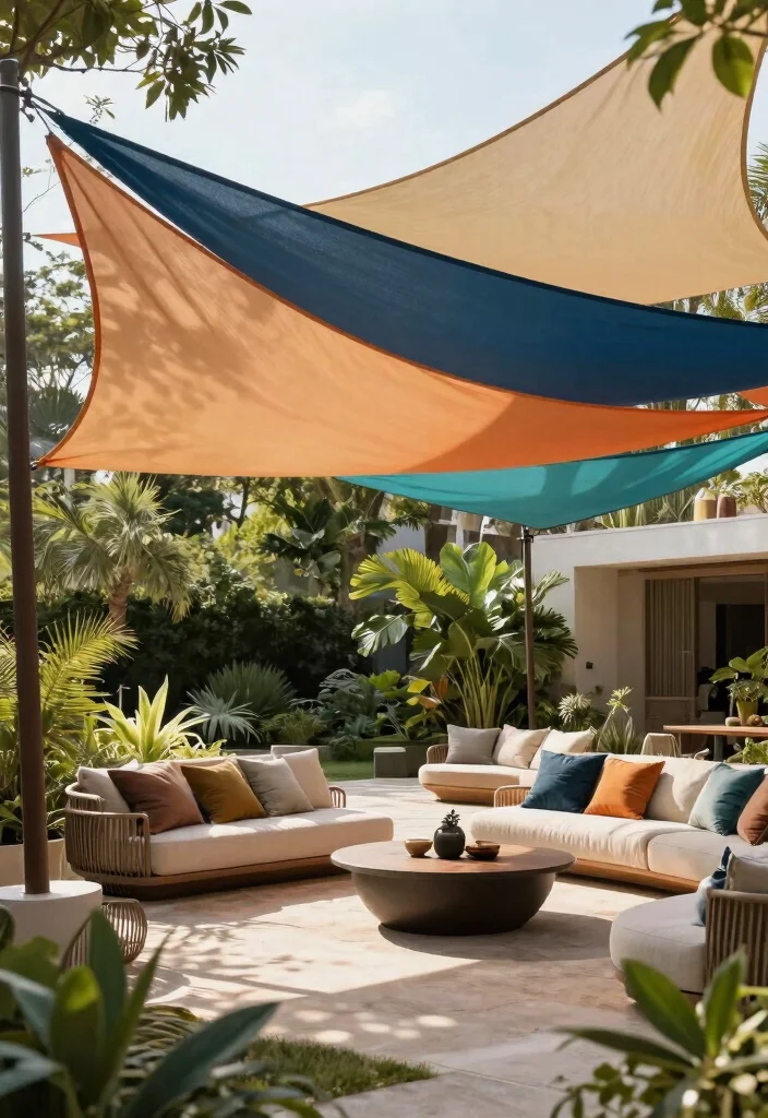 9 Dreamy Garden Awning Ideas Canopies for Outdoor Events 7. Eco Friendly Shade Sail 0