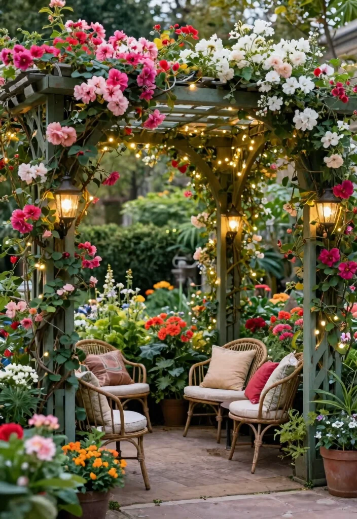 9 Dreamy Garden Awning Ideas Canopies for Outdoor Events 8. Arbor and Trellis Combination 0