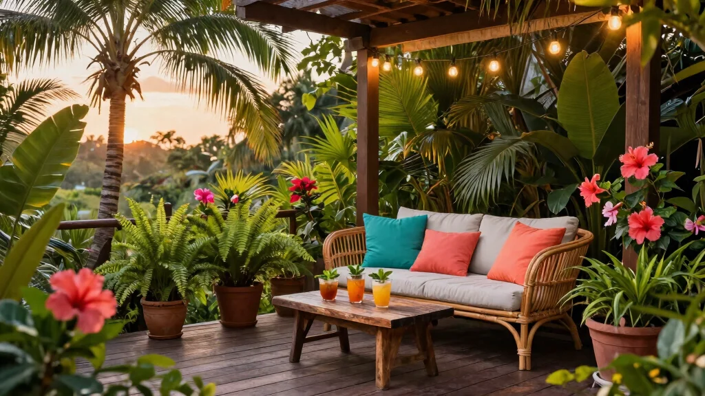 9 Lush Tropical Patio Decor Ideas for an Island Escape