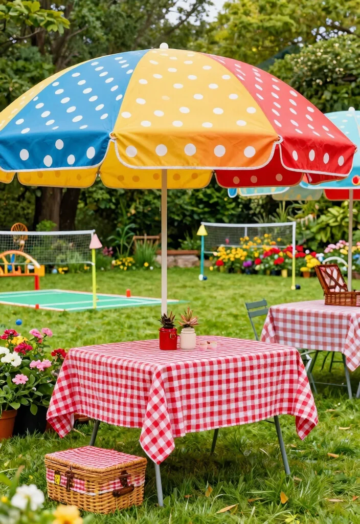 9 Nostalgic Vintage Awning Ideas with Retro Charm 5. Polka Dot Awnings for a Whimsical Touch 0