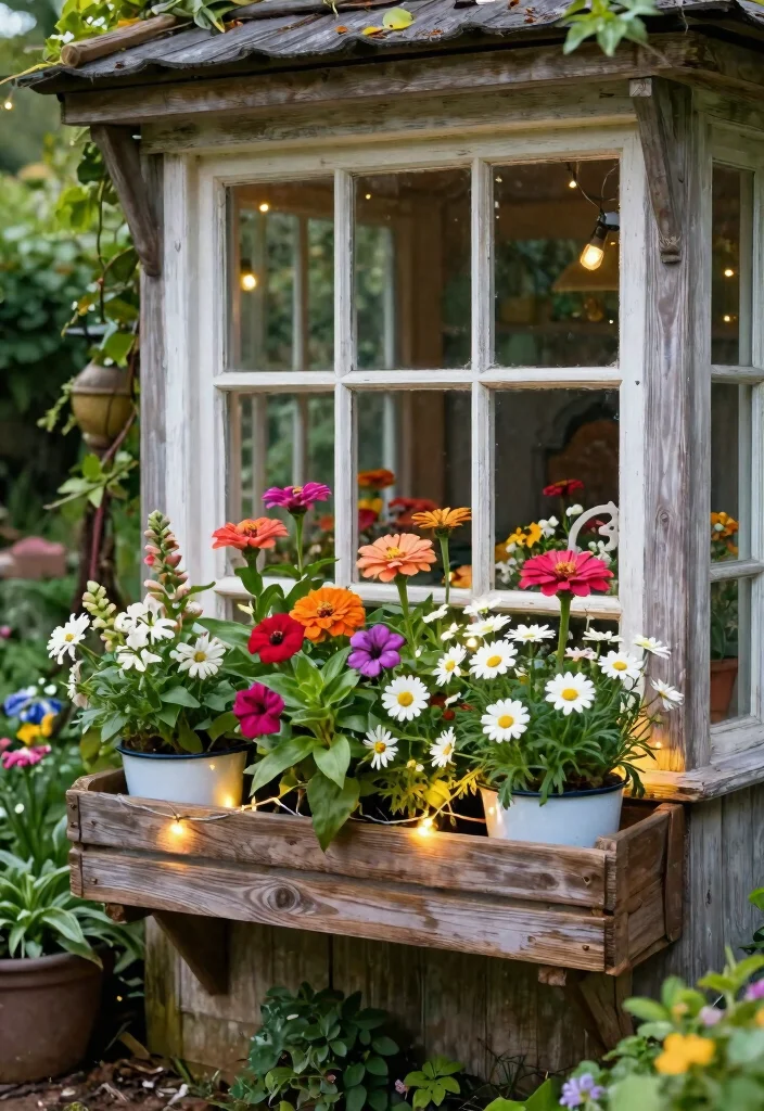 9 Stunning Bay Window Flower Box Ideas for Large Homes 3. Whimsical Cottage Style 0