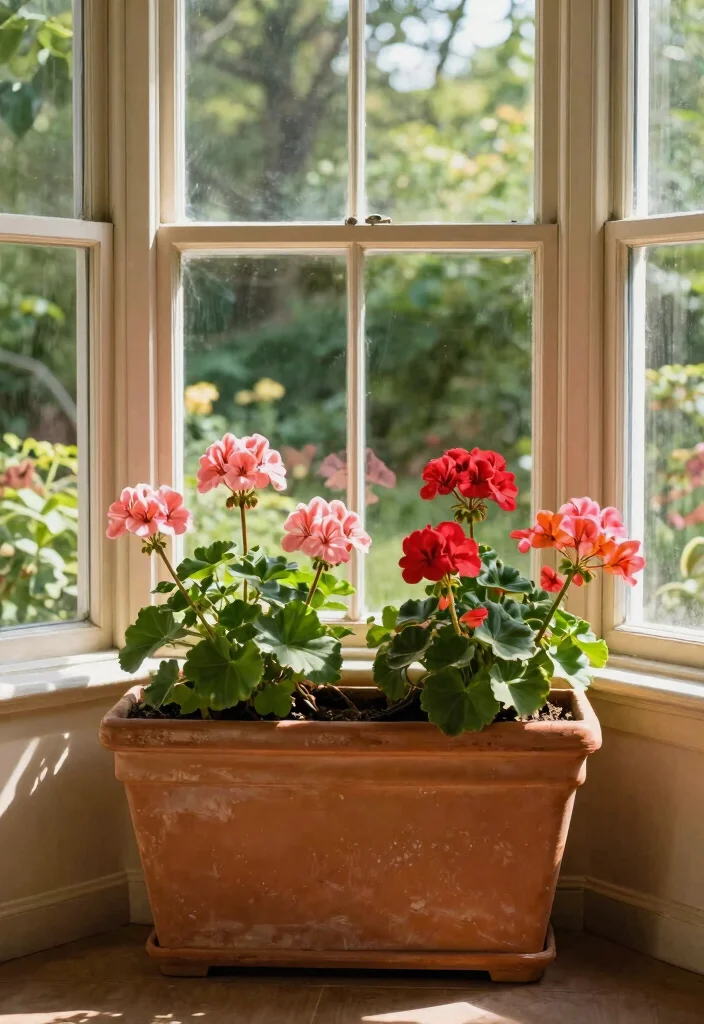9 Stunning Bay Window Flower Box Ideas for Large Homes 4. Terracotta Elegance 0