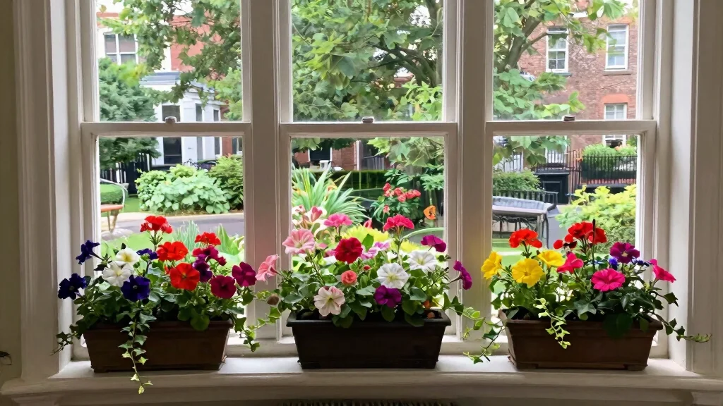 9 Stunning Bay Window Flower Box Ideas for Large Homes
