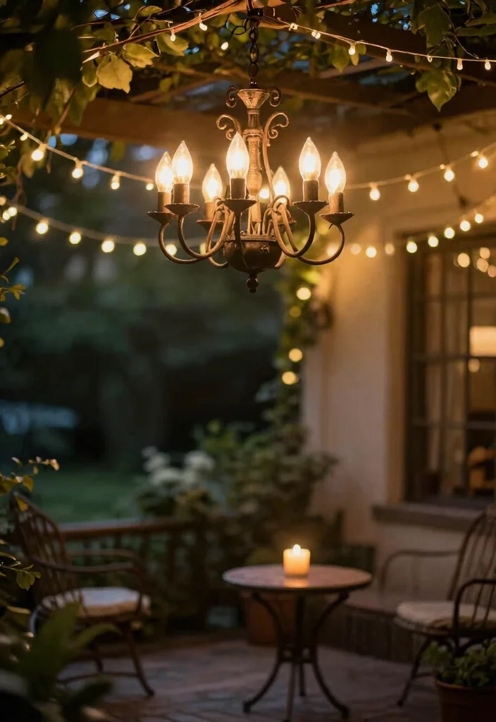 9 Unique Patio Decor Ideas with Antiques and Finds 5. Antique Lighting Fixtures 0