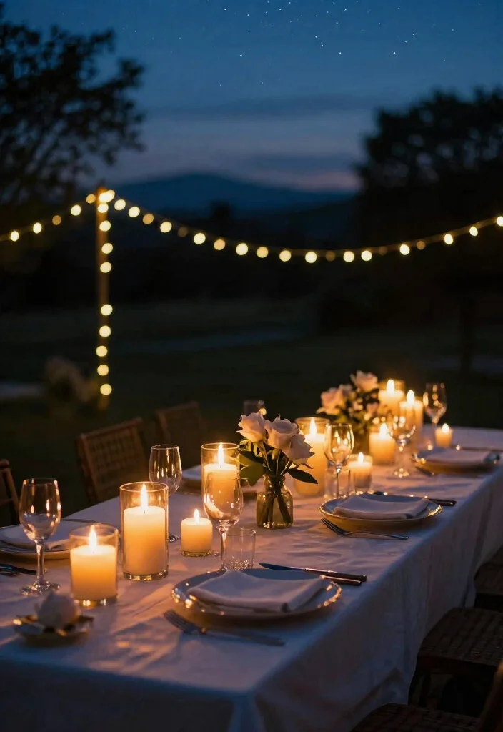 Enchanting Awning Lighting Ideas for Warm Evening Ambiance 4. Candles for a Romantic Glow 0