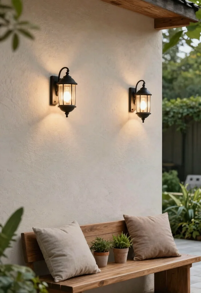 Enchanting Awning Lighting Ideas for Warm Evening Ambiance 5. Wall Sconces for Stylish Illumination 0
